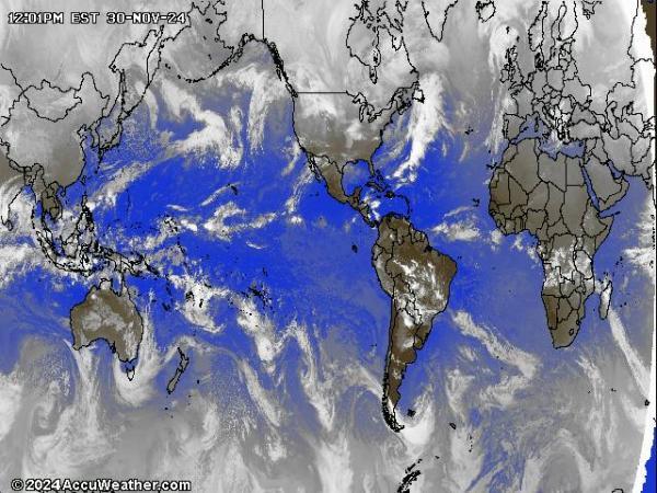 World Weather Cloud Map 