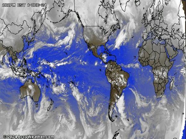 World Weather Cloud Map 