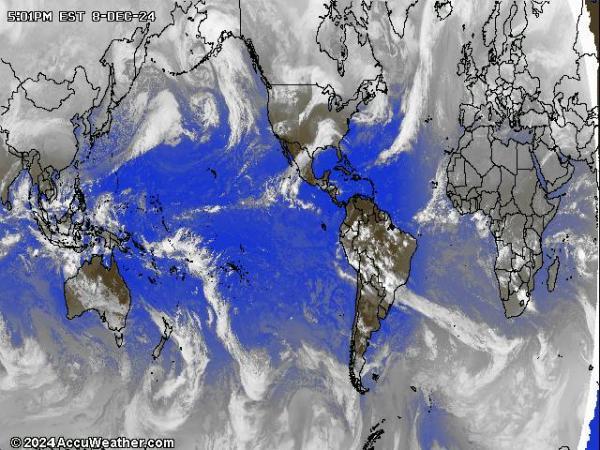 Mundo Mapa del tiempo pronóstico nube 