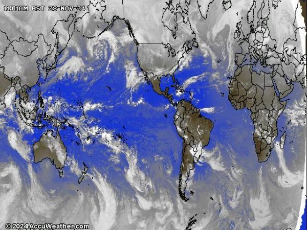 World Weather Cloud Map 