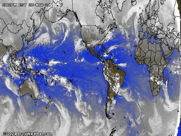 World Weather Cloud Map 