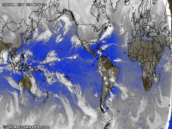 World Weather Cloud Map 