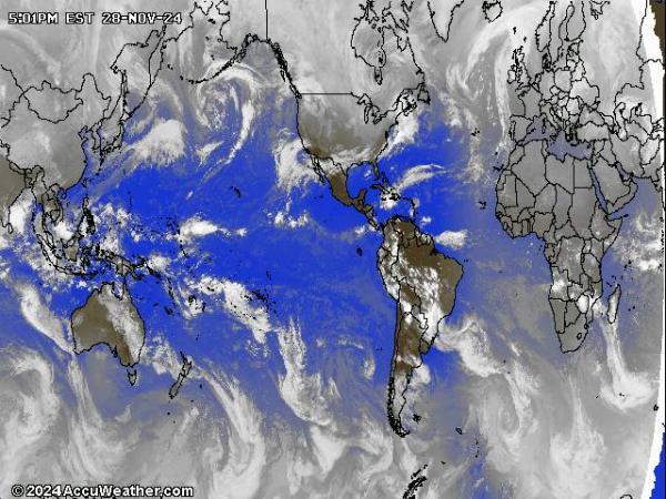 World Weather Cloud Map 