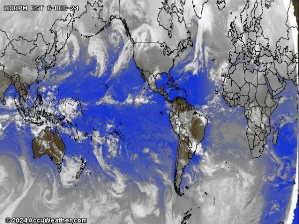 Mundo Mapa del tiempo pronóstico nube 