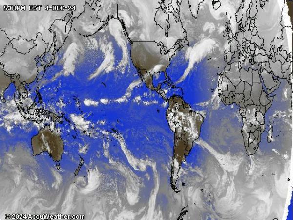 World Weather Cloud Map 