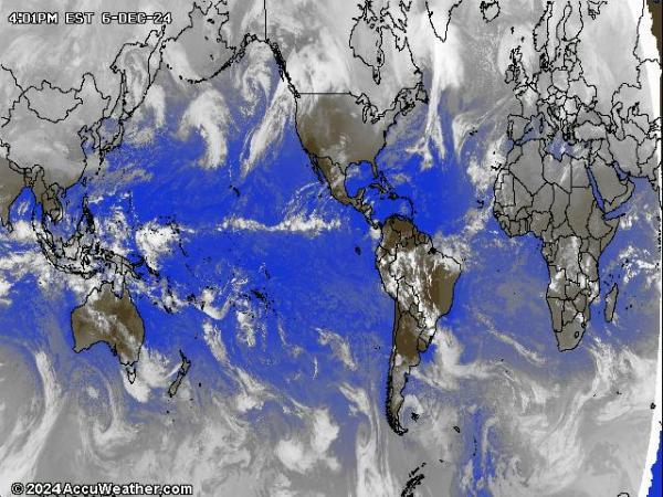 Mundo Mapa del tiempo pronóstico nube 