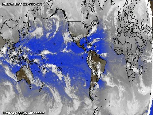 World Weather Cloud Map 