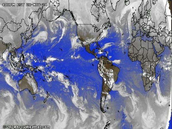 World Weather Cloud Map 