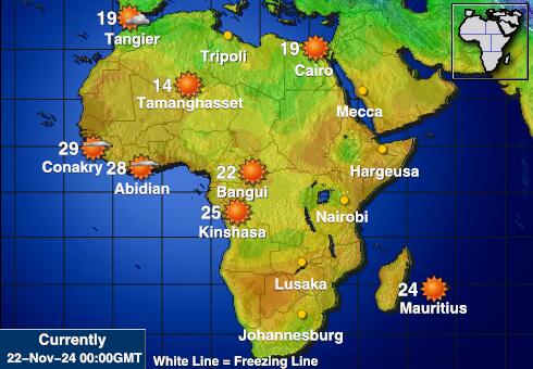 Africa Weather Temperature Map 