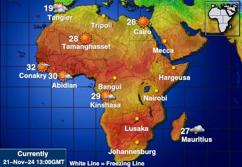 Africa Weather Temperature Map 