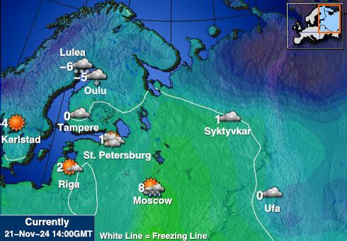 Albania Weather Temperature Map 