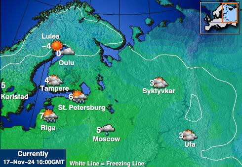 Albanija Vreme Temperatura Zemljevid 