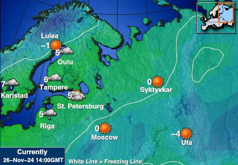 Albaania Ilm temperatuur kaart 