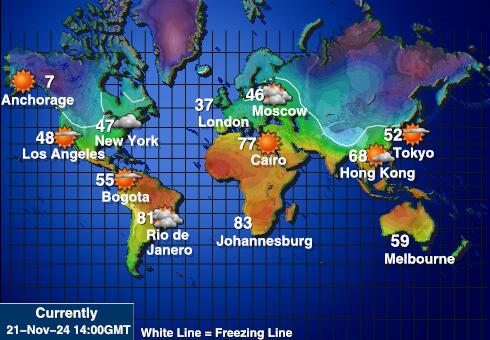 American Samoa Weather Temperature Map 