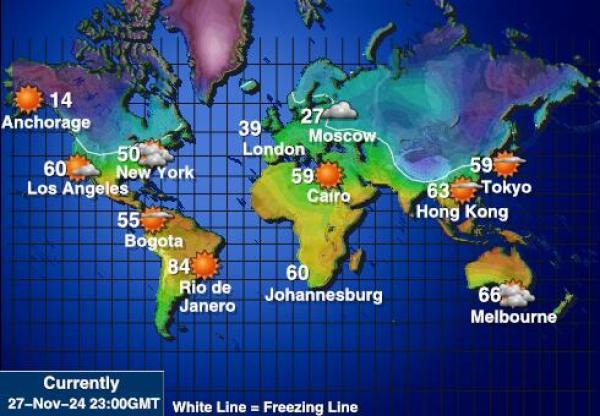 Arktyczny Temperatura Mapa pogody 