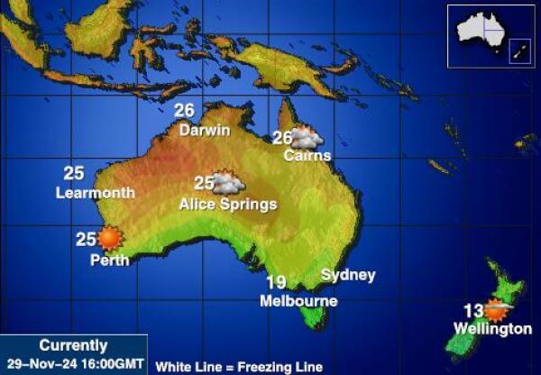 Australia Temperatura meteorologica 