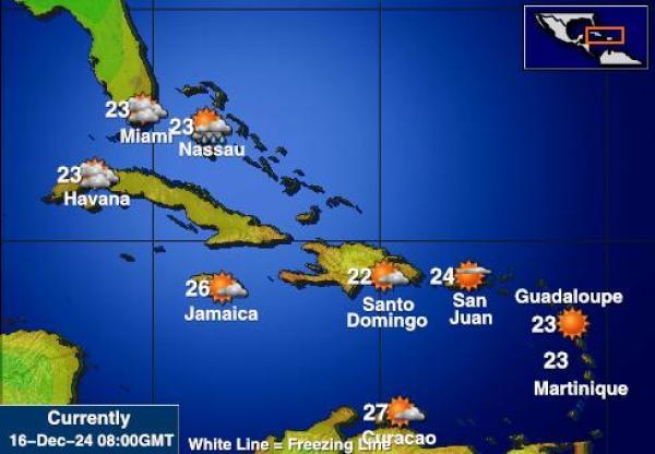 Barbados Hava sıcaklığı haritası 