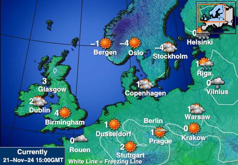 Belgium Weather Temperature Map 