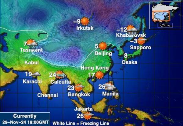 Bhutan Temperatura meteorologica 