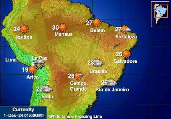 Bolivia Temperatura meteorologica 