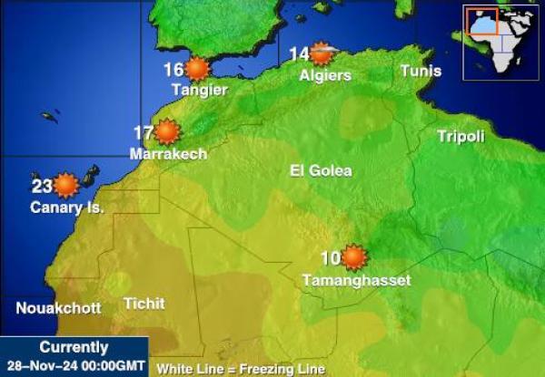 Kap Verde Vejret temperatur kort 