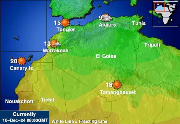 Cape Verde Hava sıcaklığı haritası 