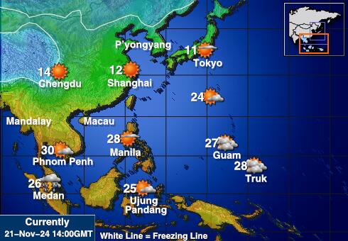 China Weather Temperature Map 