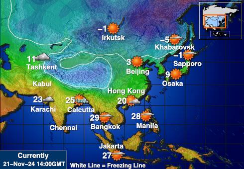 Christmas Island Weather Temperature Map 