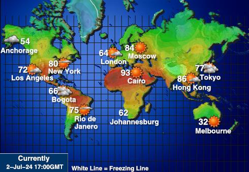Clipperton Adası Hava sıcaklığı haritası 