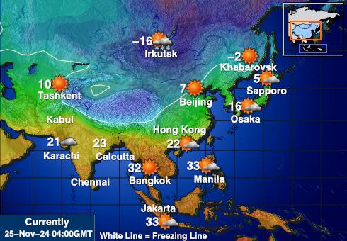 Cocos (Keeling) Islands Weather Temperature Map 