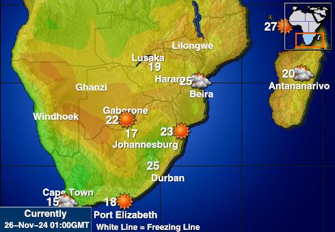 Comoros Weather Temperature Map 