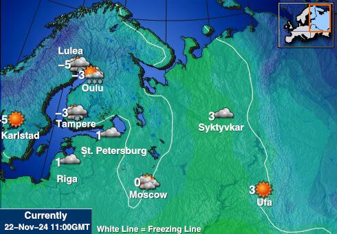 Cyprus Weather Temperature Map 