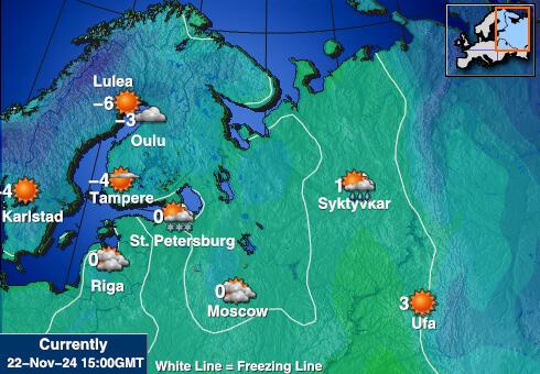 Küpros Ilm temperatuur kaart 