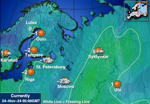 Cypr Temperatura Mapa pogody 