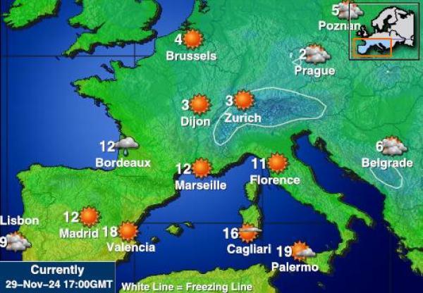 Czech Republic Temperatura meteorologica 