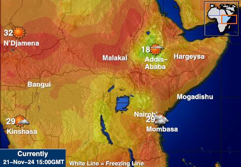 Djibouti Weather Temperature Map 