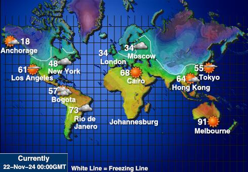 East Timor Weather Temperature Map 