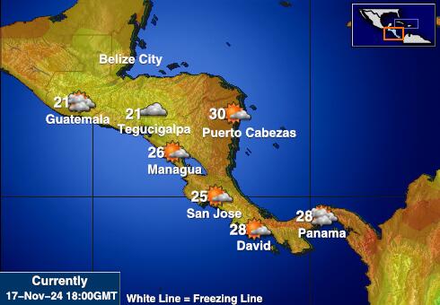 El Salvador Vejret temperatur kort 