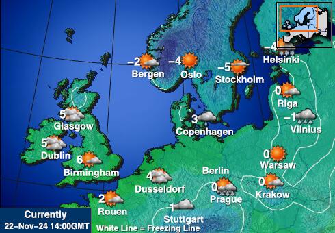 Eesti Ilm temperatuur kaart 