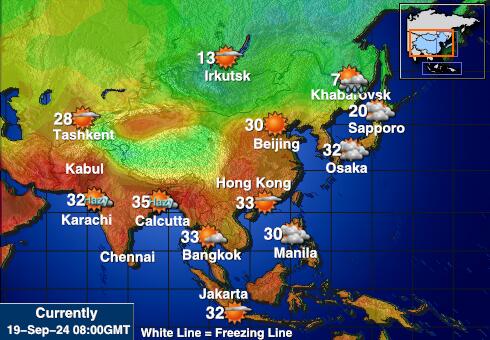 Temperatur Kort Europa Europa Island Vejrudsigt Temperatur Kort Europa