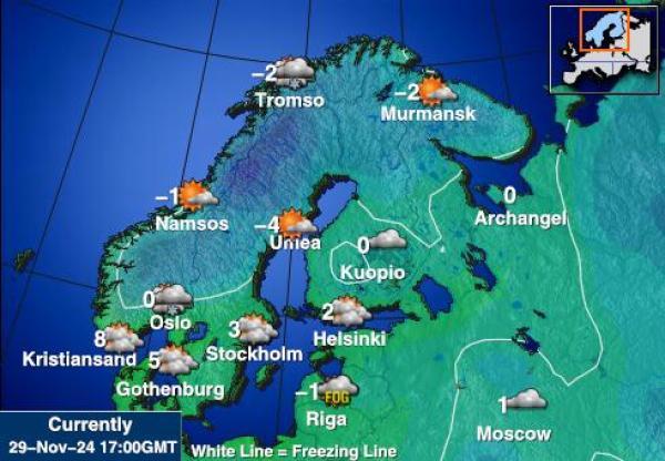 Finland Temperatura meteorologica 