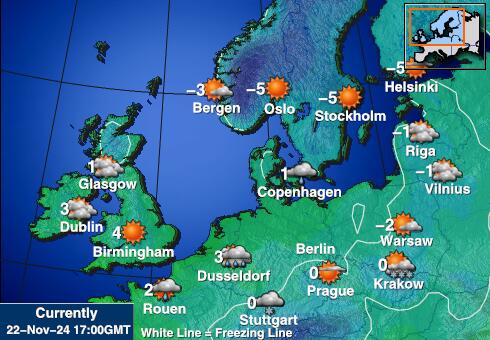 Saksamaa Ilm temperatuur kaart 