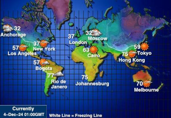 Greenland Weather Temperature Map 