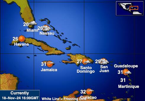 Haiti Vreme Temperatura Zemljevid 