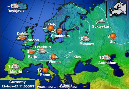 Iceland Weather Temperature Map 