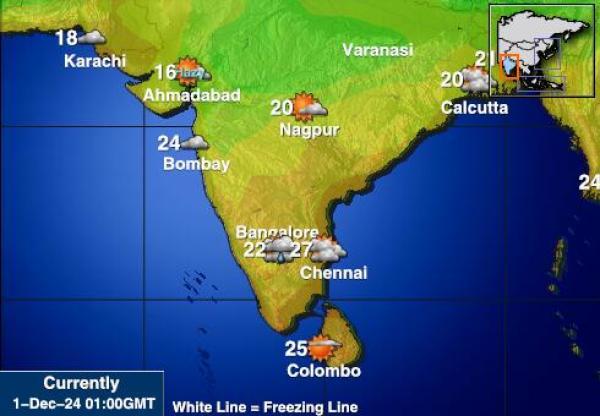 India Temperatura meteorologica 