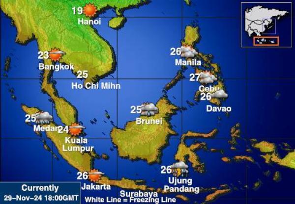 Indonesia Temperatura meteorologica 