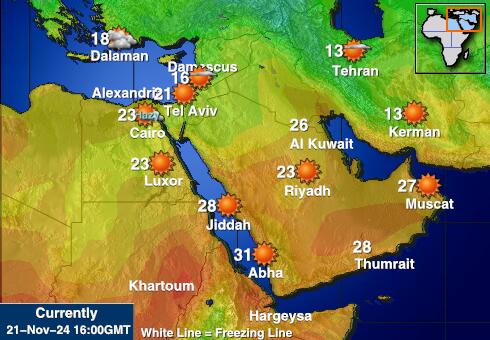 Iran Weather Temperature Map 