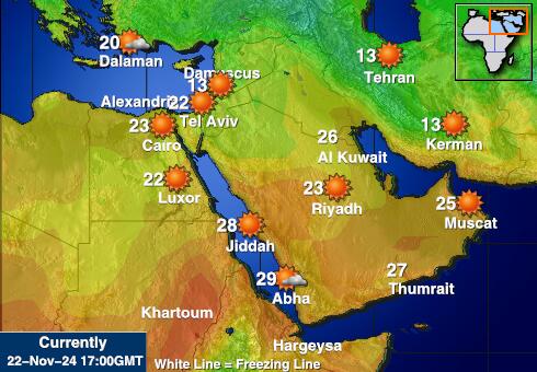 Iraak Ilm temperatuur kaart 