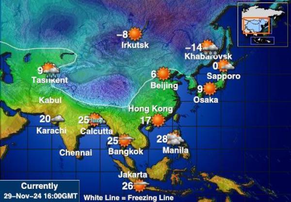 Kyrgyzstan Temperatura meteorologica 